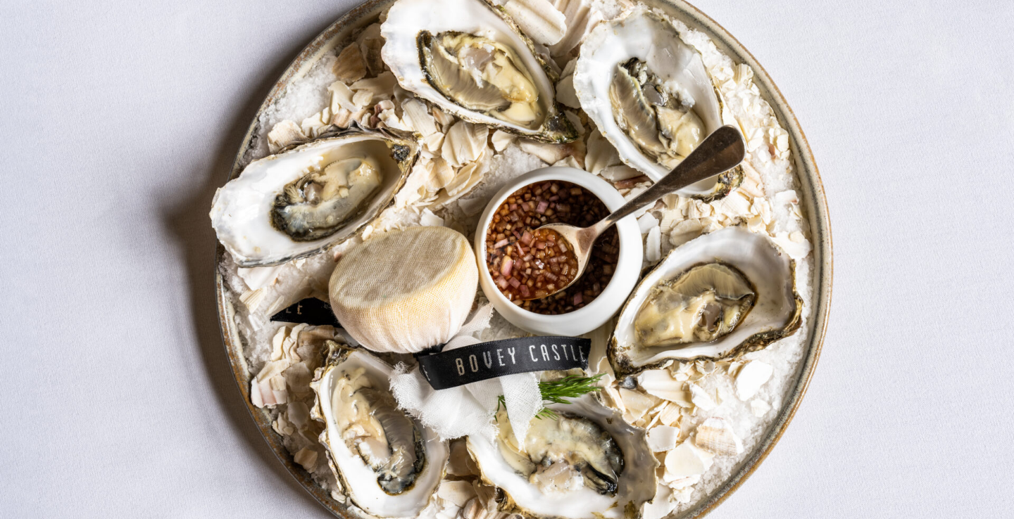Best restaurant in Devon oysters with caviar