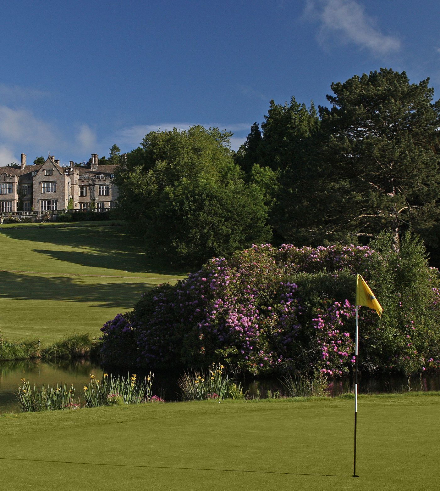 Bovey castle golf course with flag 