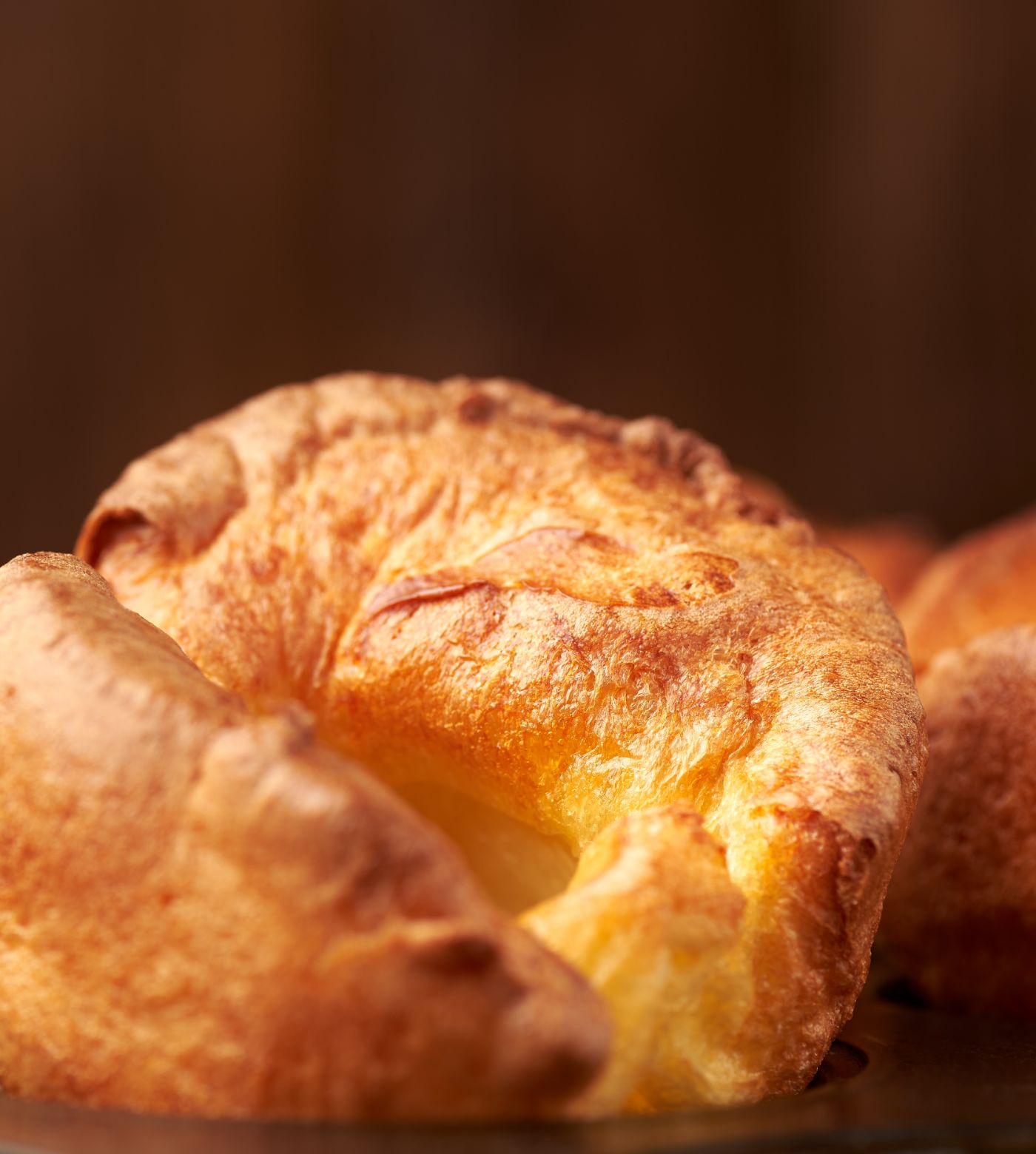 Close up of Yorkshire pudding 